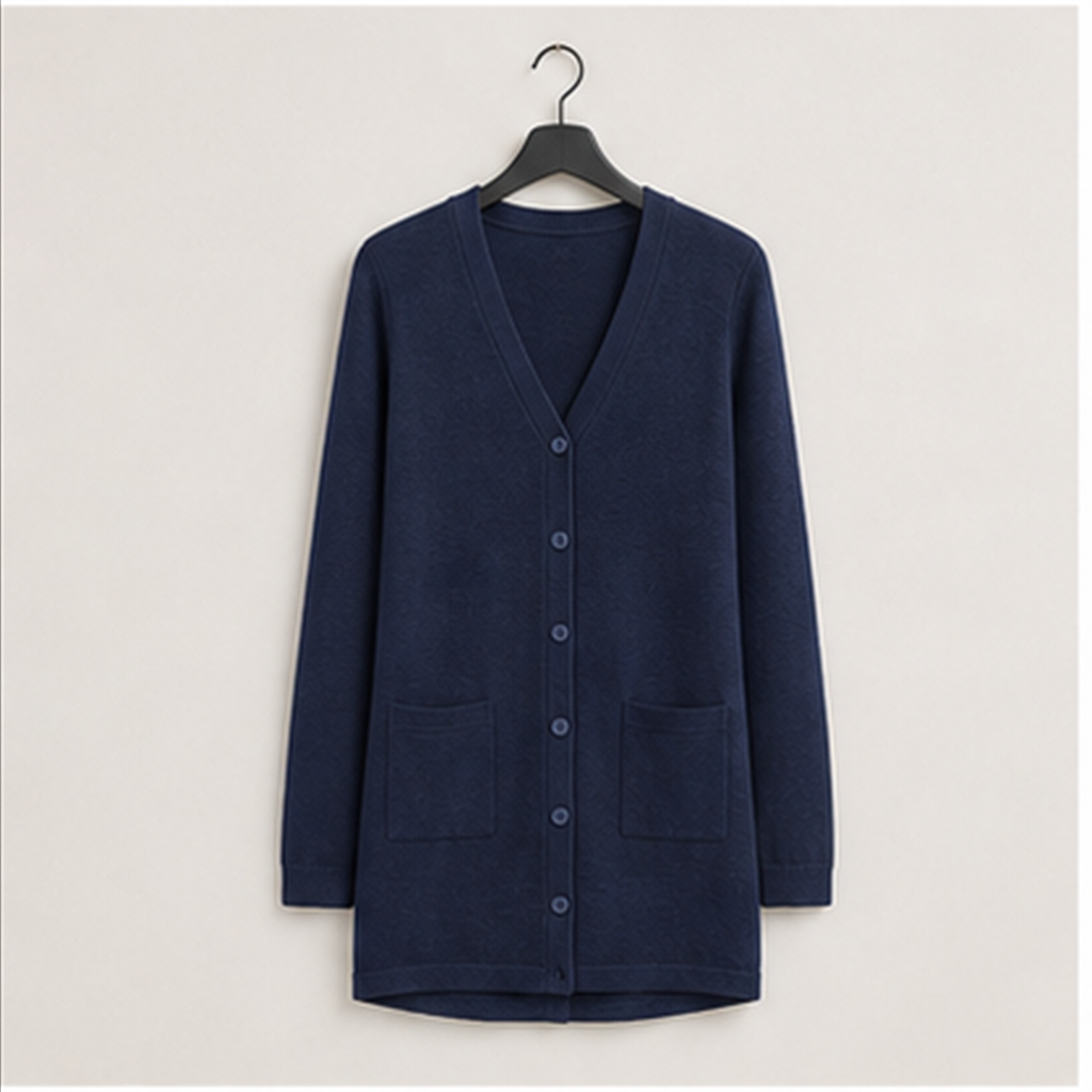 Women's Lightweight Cardigan Sweaters Trendy Button Up V-Neck Knit Cardigans Shrug Summer Fashion Clothes - front view